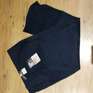 St John's Bay Relaxed fit navy work free pant pleated sz 40x32 NWT